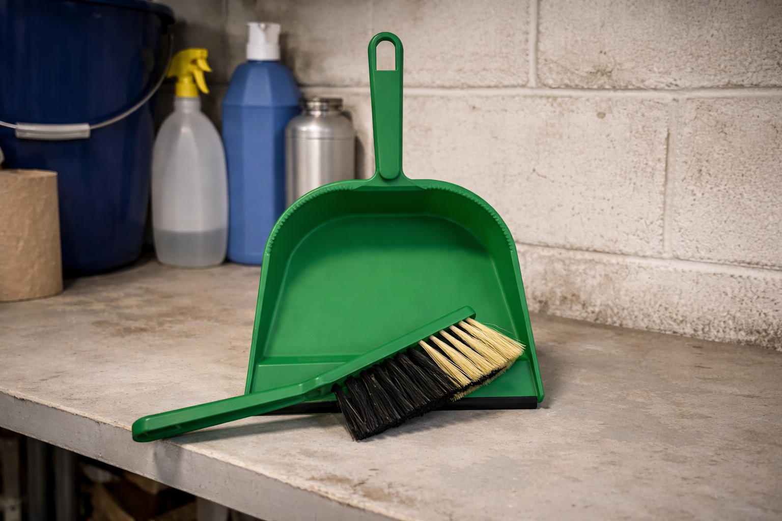 Kehrblech Plastik inkl. Handfeger [R7 P17]