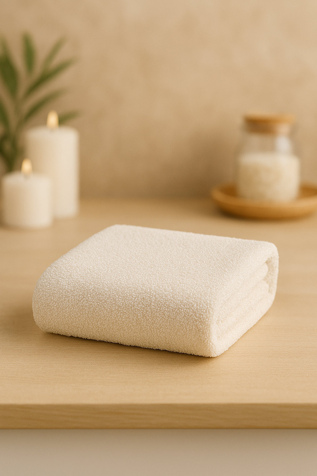 Badeschal 70*140cm weiß/gelb [R3 P23]